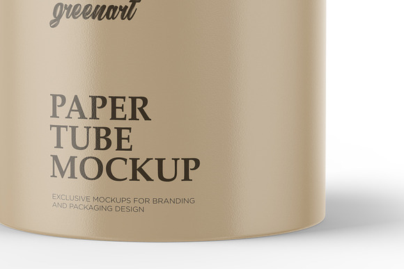 Download Paper Tube Mockup Front View Creative Photoshop Templates Creative Market