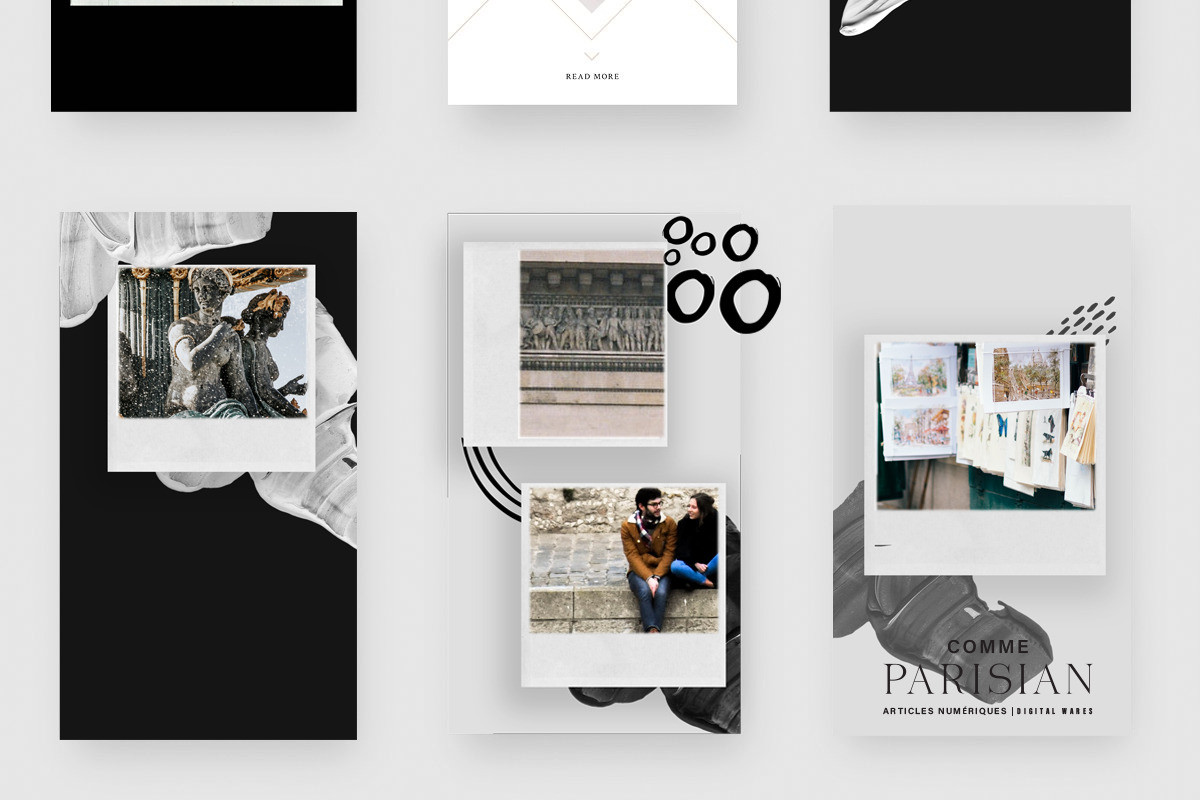 Polaroid Instagram + Story Template Creative Instagram Templates