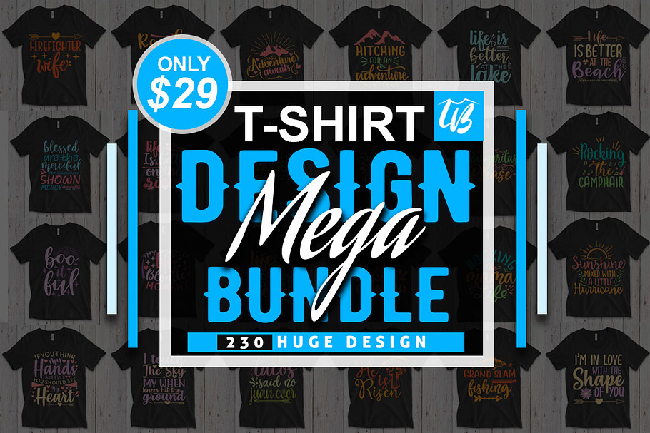 Download 230 Svg T Shirt Design Bundle Pre Designed Photoshop Graphics Creative Market