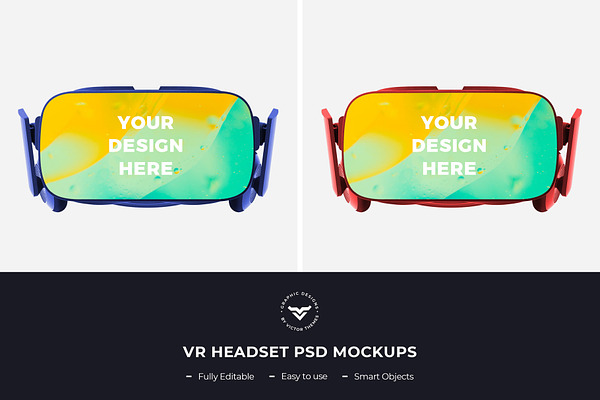 Download Vr Headset Psd Mockup Creative Photoshop Templates Creative Market PSD Mockup Templates