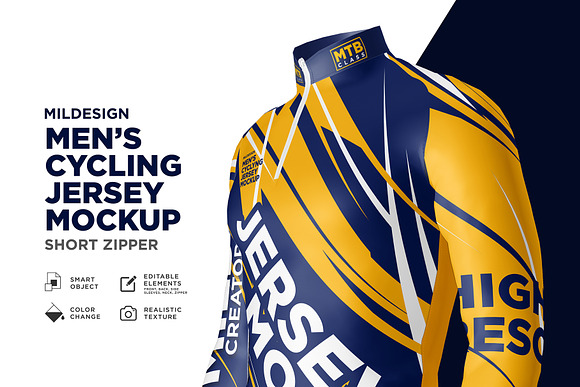 Men's Cyling Jersey Mockup – MasterBundles