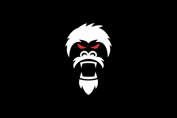 gorilla face logo | Creative Illustrator Templates ~ Creative Market