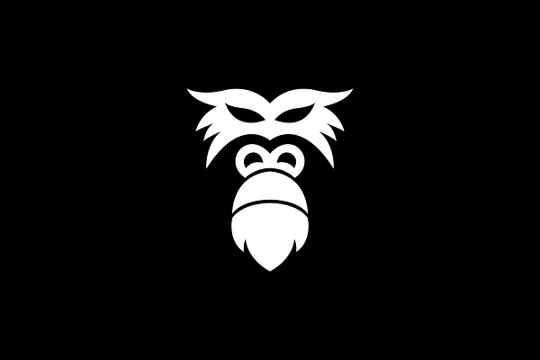 gorilla face logo | Creative Illustrator Templates ~ Creative Market