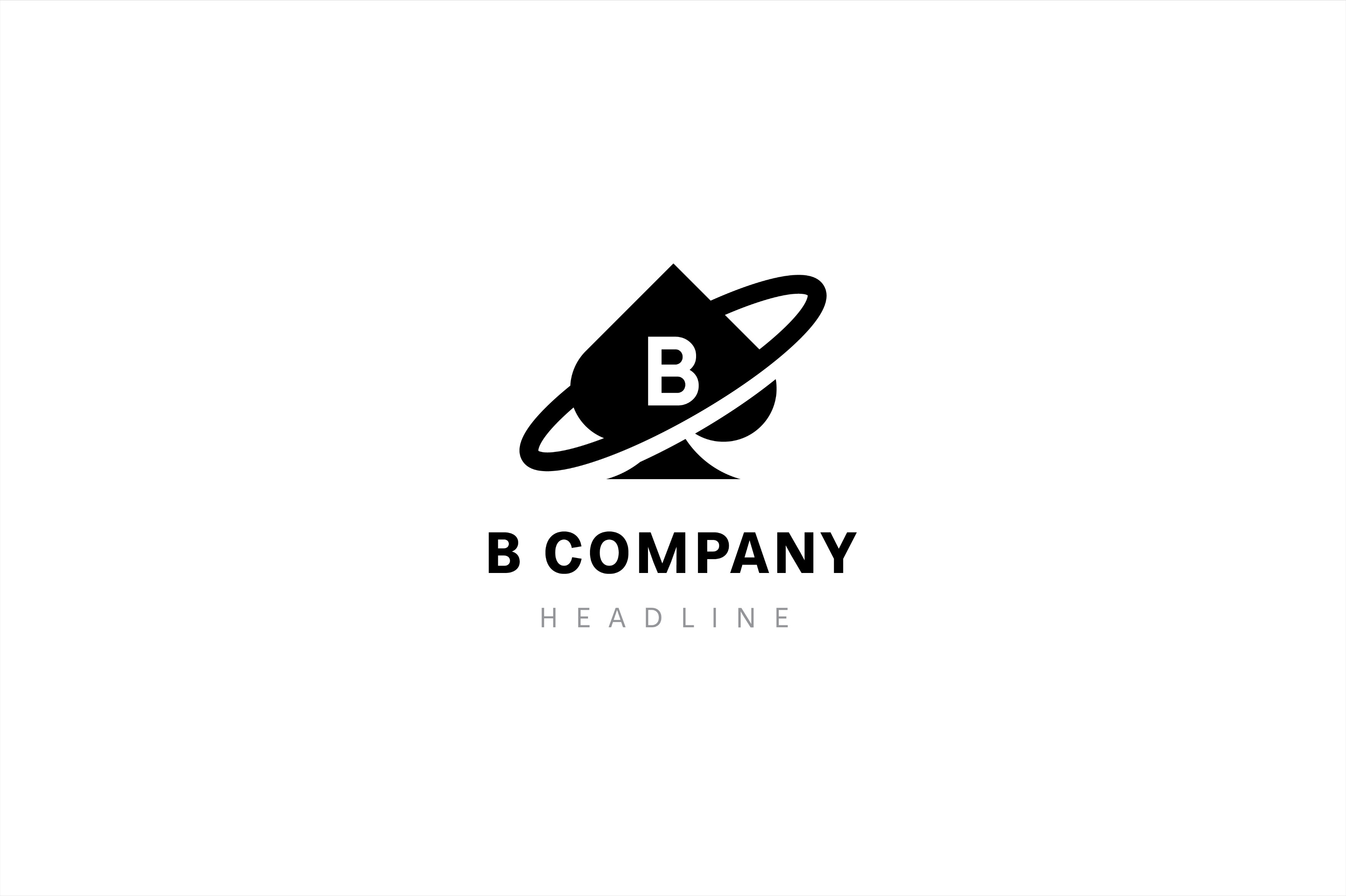 B Company Logo Template Branding And Logo Templates Creative Market