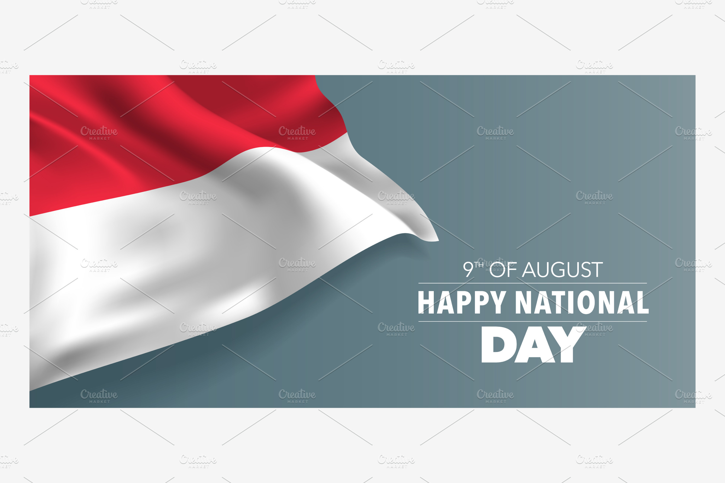 Singapore Happy National Day Vector Pre Designed Photoshop Graphics Creative Market