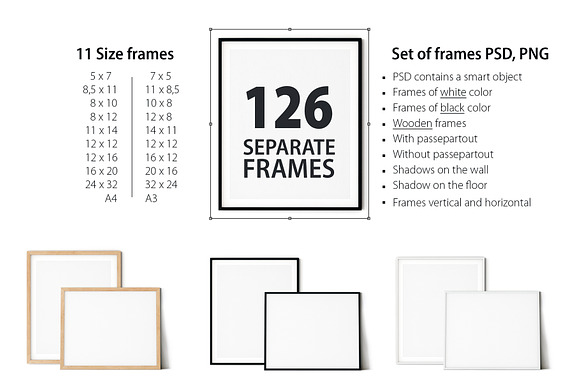 Download Kids Frames Wall Mockup Bundle 5 Creative Photoshop Templates Creative Market