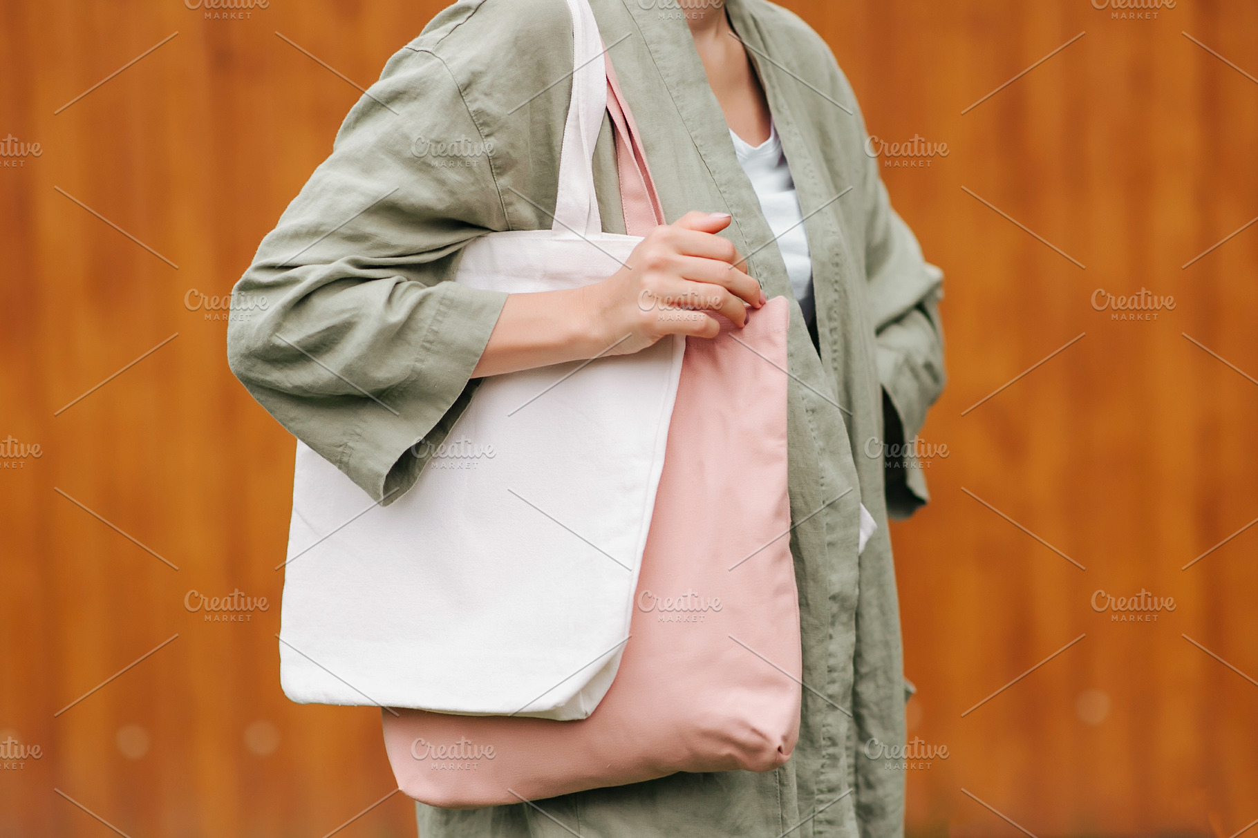 Woman Holding Canvas Tote Bag On Stock Photo 2184006297 | Shutterstock