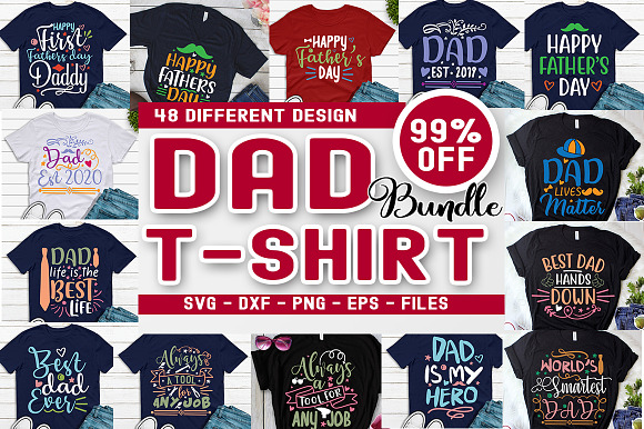 Download Dad Tshirt Design Big Bundle Pre Designed Illustrator Graphics Creative Market