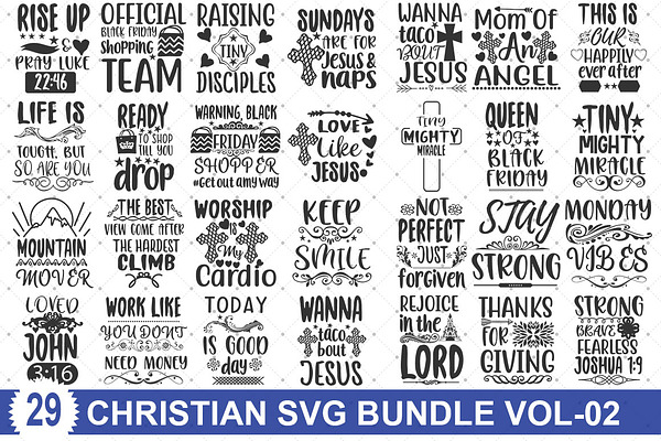 Christian Bundle Svg Pre Designed Illustrator Graphics Creative Market