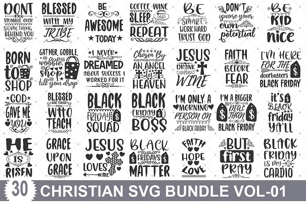 Christian Bundle Svg Bible Verse Svg Pre Designed Illustrator Graphics Creative Market