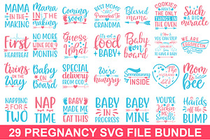 Download 29 Pregnancy Svg Bundle Pre Designed Illustrator Graphics Creative Market