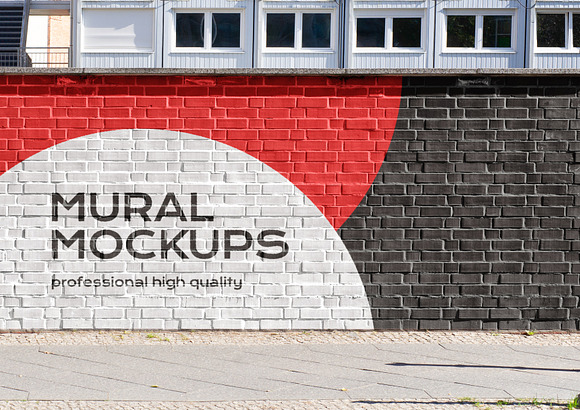 Download Street Mural Mockup Bundle Outdoor Creative Photoshop Templates Creative Market