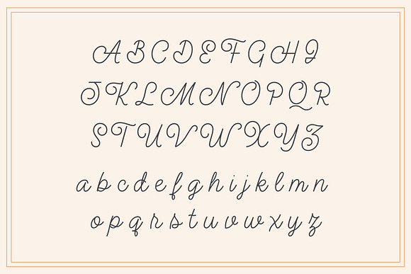 Honeydew Monoline Cursive Font