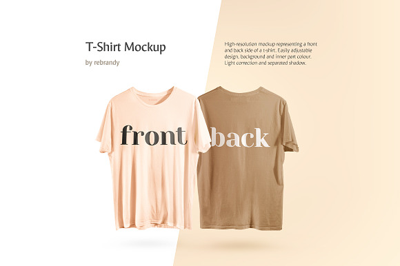 T Shirt Mockup Creative Photoshop Templates Creative Market