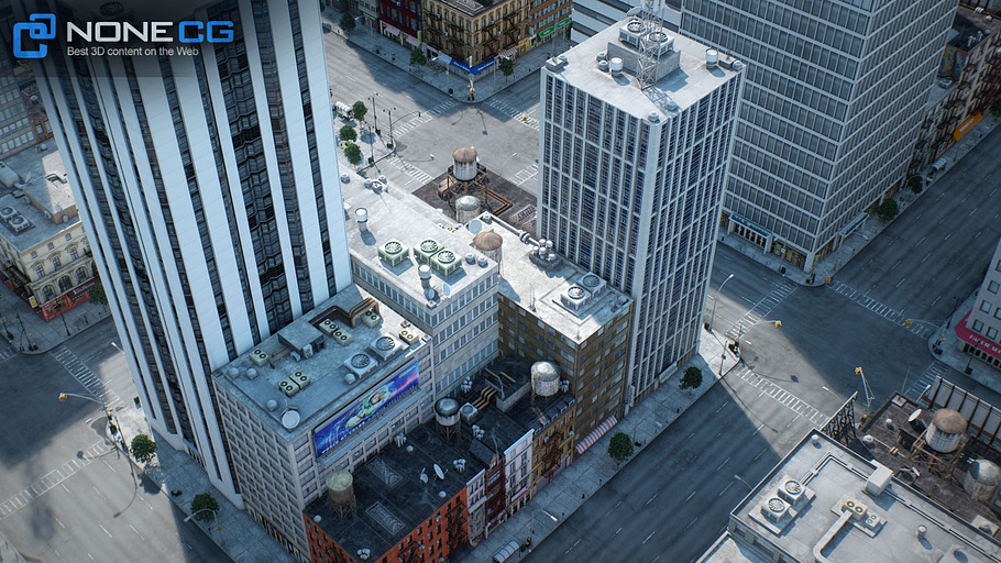 New York 8 Blocks 68 Buildings High Quality Maya 3d Models Creative Market