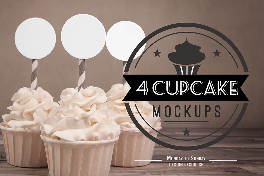 Download Cupcake Mock-ups: perfect for ETSY | Creative Photoshop ...