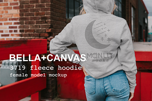 Download Bellacanvas Hoodie Sweatshirt Mockup Creative Photoshop Templates Creative Market