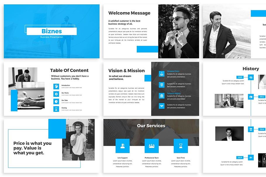 Biznes - Business Powerpoint | Creative PowerPoint Templates ~ Creative ...