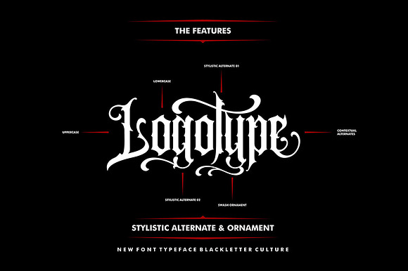 Hawlers Font Family + Extras  Blackletter Fonts ~ Creative Market