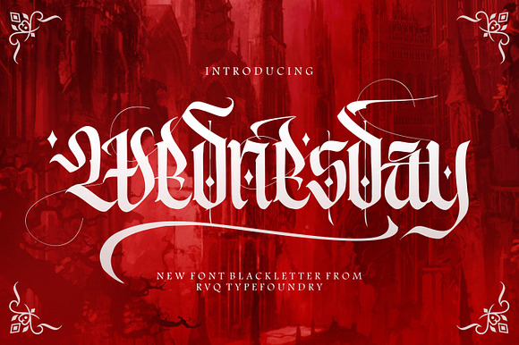 Hawlers Font Family + Extras  Blackletter Fonts ~ Creative Market