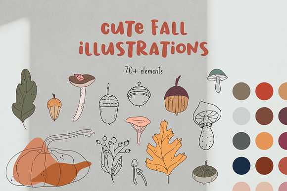 Autumn Doodle & Lettering Kit. Graphic by Sentimental Postman