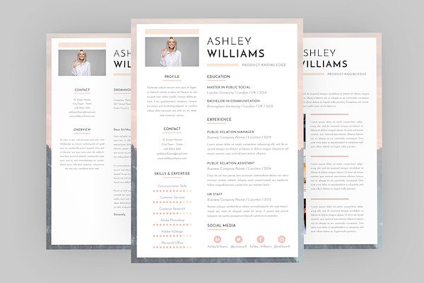 Type CV Resume Designer | Creative InDesign Templates ~ Creative Market