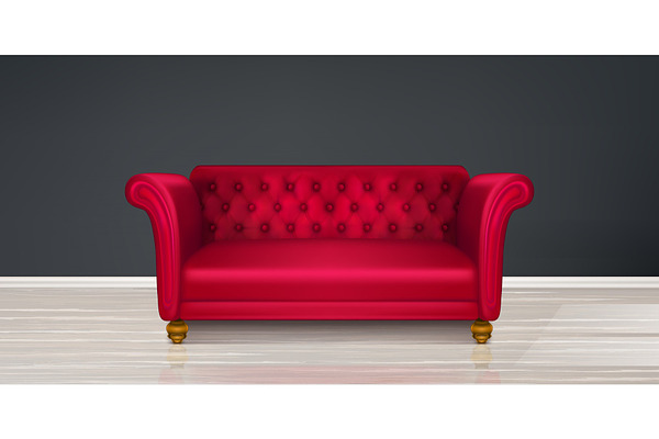 red couch sofa modern dwelling pre designed vector graphics creative market creative market