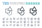 BomSymbols Outline Big Pack | Icons ~ Creative Market