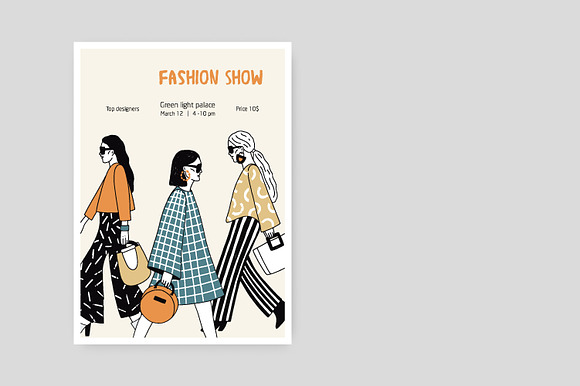 Fashion show banners and posters