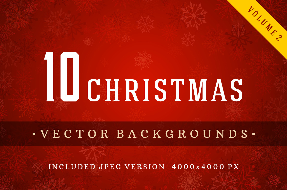 10 Christmas backgrounds | Illustrator Graphics ~ Creative Market