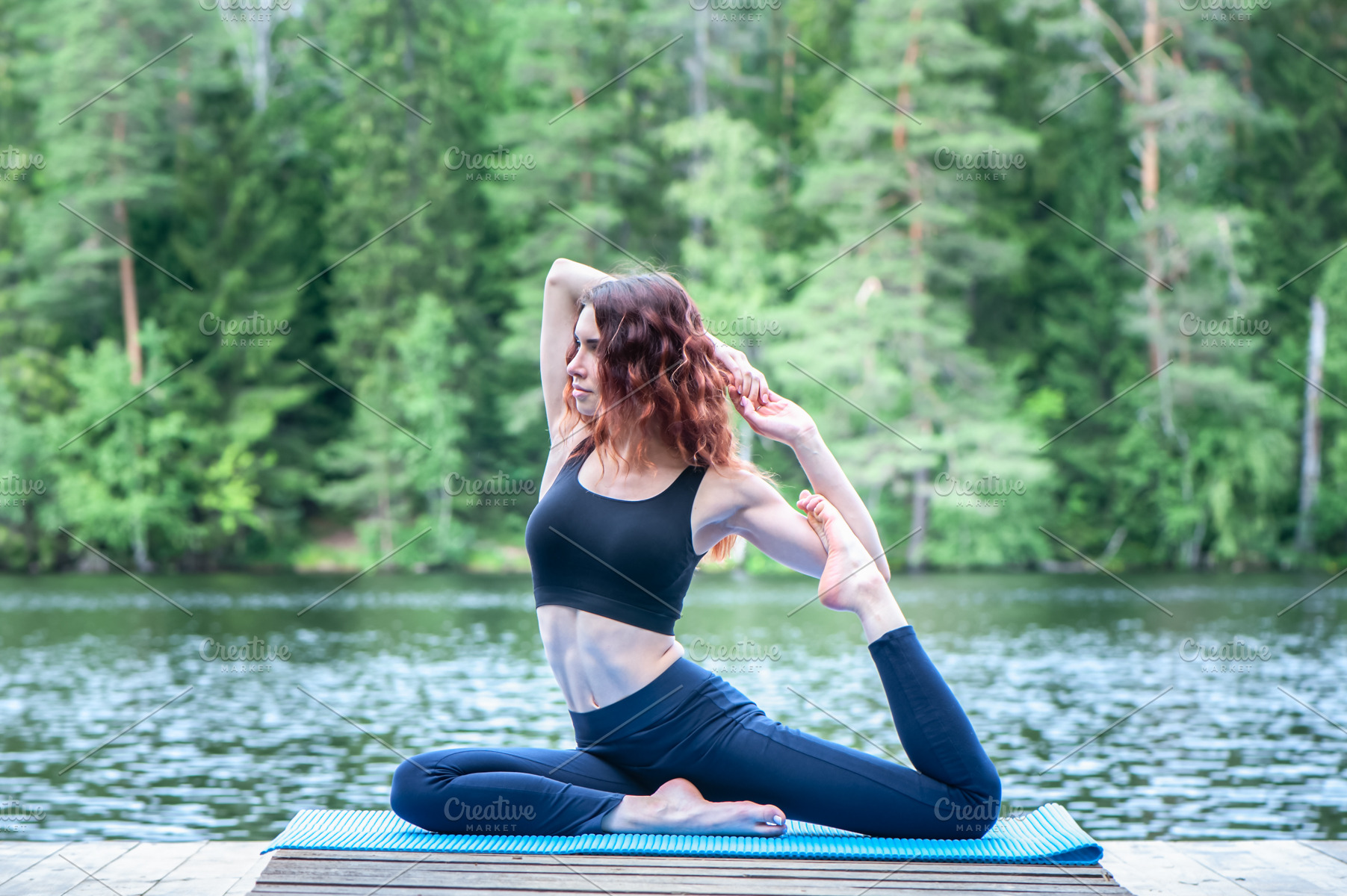 One Legged King Pigeon Pose Featuring Eka Pada Rajakapotasana Legged And High Quality People Images Creative Market