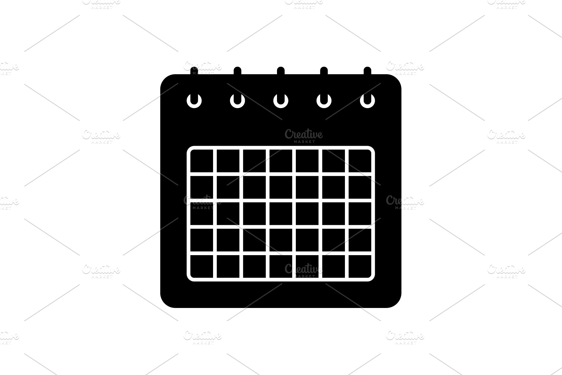 Calendar Agenda Icon Pre Designed Illustrator Graphics Creative Market