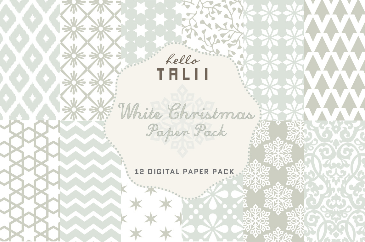 White Christmas Paper 