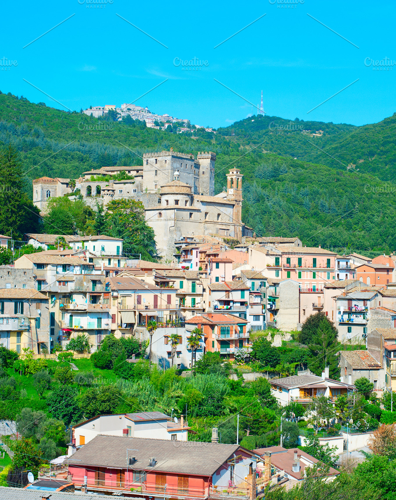 Small Italian town in mountains | Architecture Stock Photos ~ Creative ...