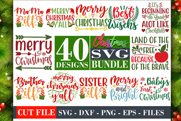 Download Christmas Svg Tshirt Design Bundle Pre Designed Illustrator Graphics Creative Market Yellowimages Mockups