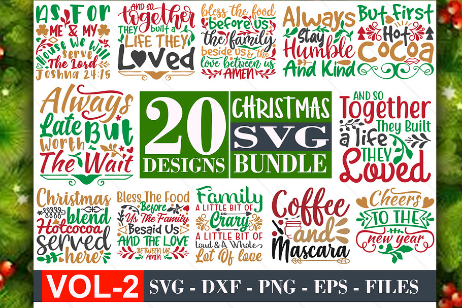 Download Dog Christmas Svg Bundle Pre Designed Illustrator Graphics Creative Market