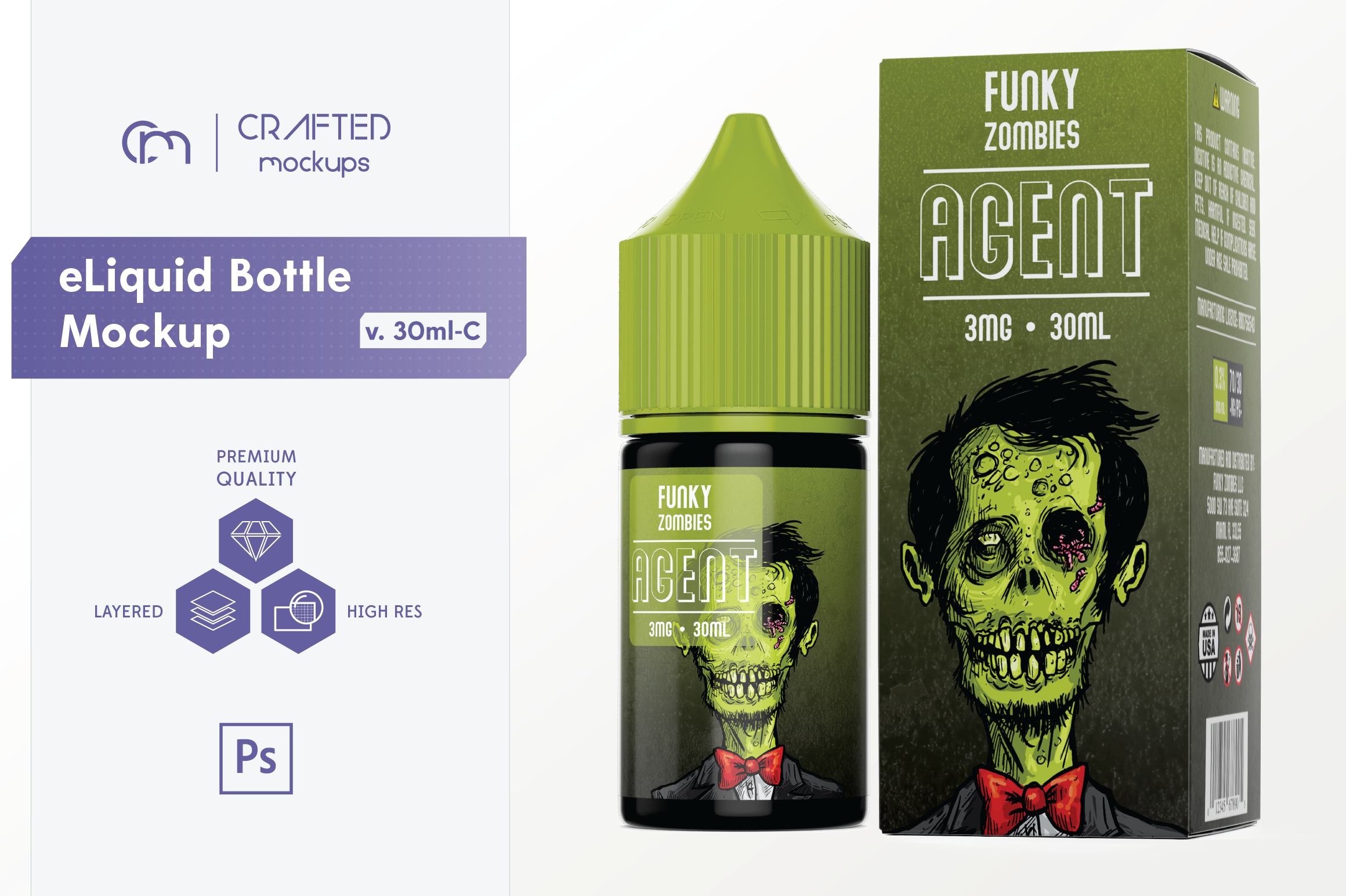 Download eLiquid Bottle Mockup v. 30ml-C | Creative Photoshop ...