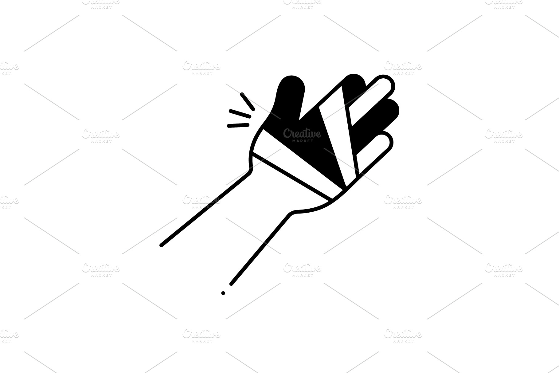 hand-injury-icon-icons-creative-market