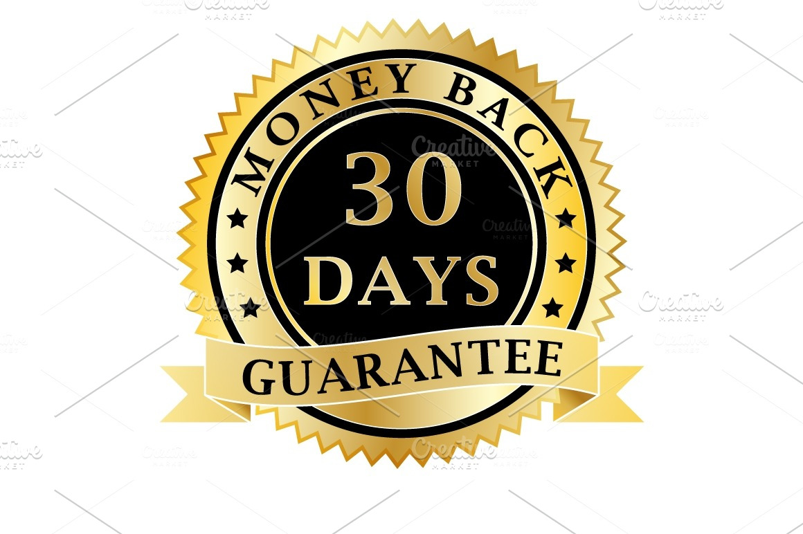 Money back guarantee badge PreDesigned Illustrator Graphics