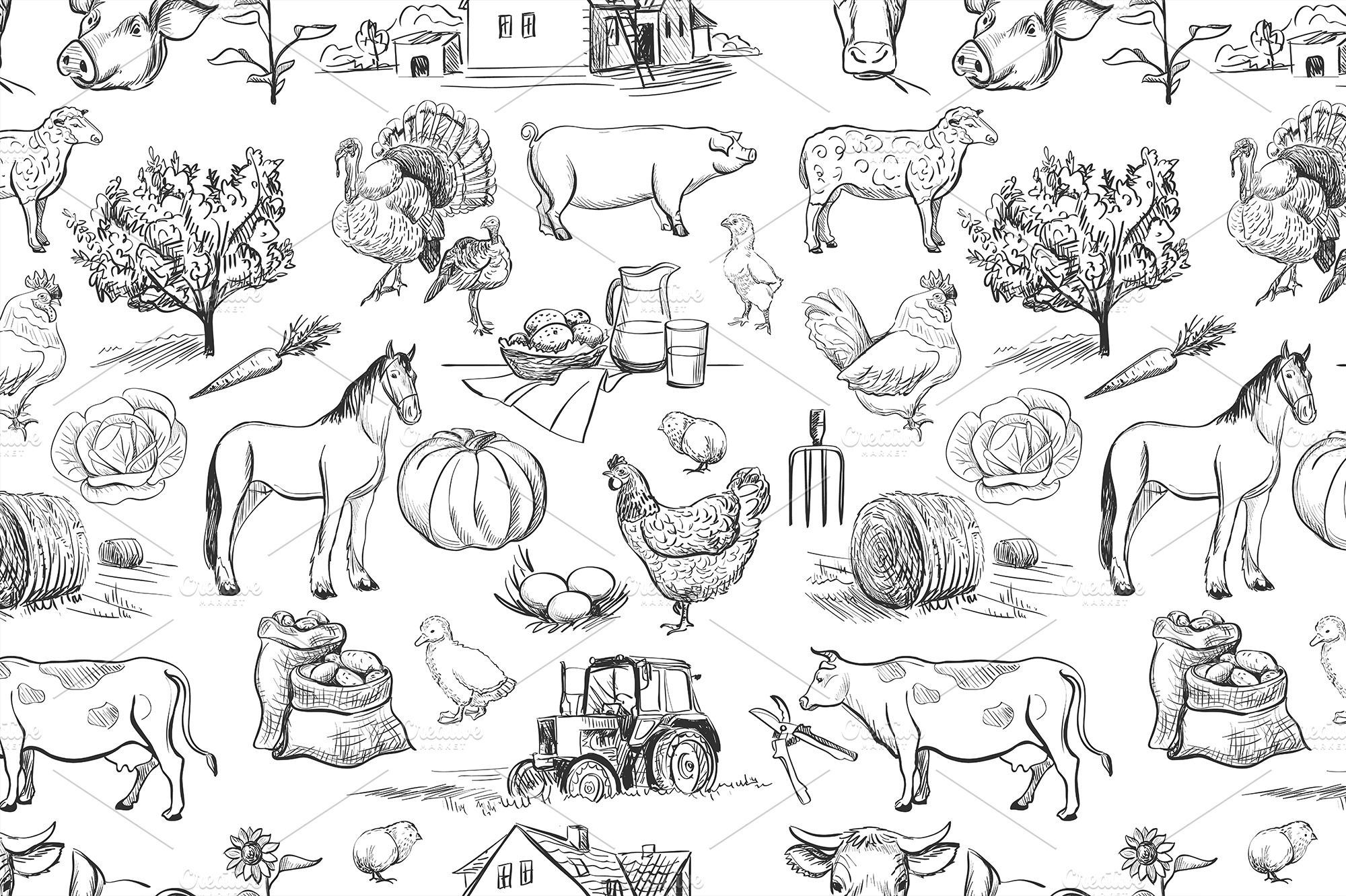 seamless-pattern-with-farm-items-illustrator-graphics-creative-market