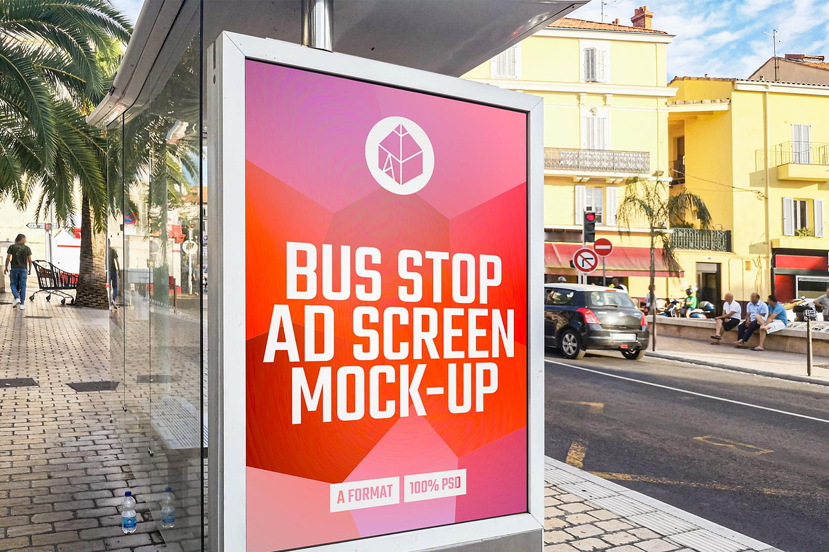 Download Bus Stop Ad Screen Mock-Ups 2 | Creative Photoshop ...