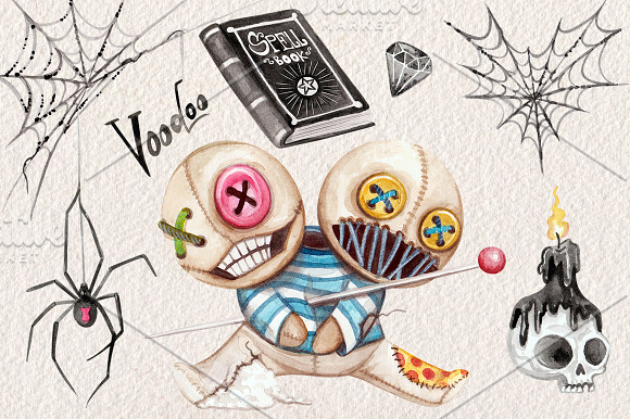 Download Watercolor Voodoo Collection Pre Designed Photoshop Graphics Creative Market