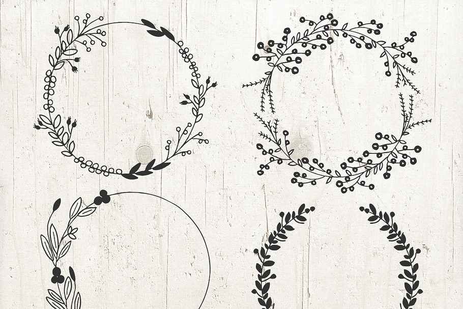 Download Floral Wreath Wedding Vector Graphic Pre Designed Photoshop Graphics Creative Market