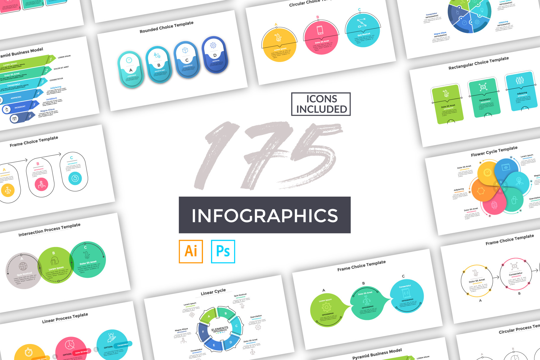 175 Infographic Templates | Education Illustrations ~ Creative Market