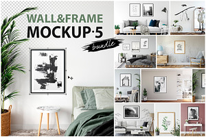 Download Frame Mockup Bundle Vol 3 Creative Photoshop Templates Creative Market PSD Mockup Templates