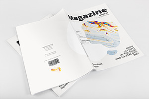 Download A4 Magazine Mockup Creative Photoshop Templates Creative Market