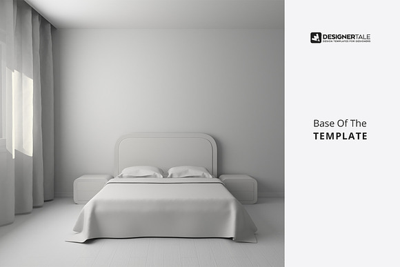 Download Bedroom Interior Objects Mockup Creative Photoshop Templates Creative Market