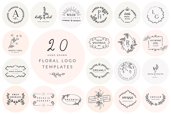 Download 200 Floral Elements Eps Svg Psd Png Pre Designed Photoshop Graphics Creative Market