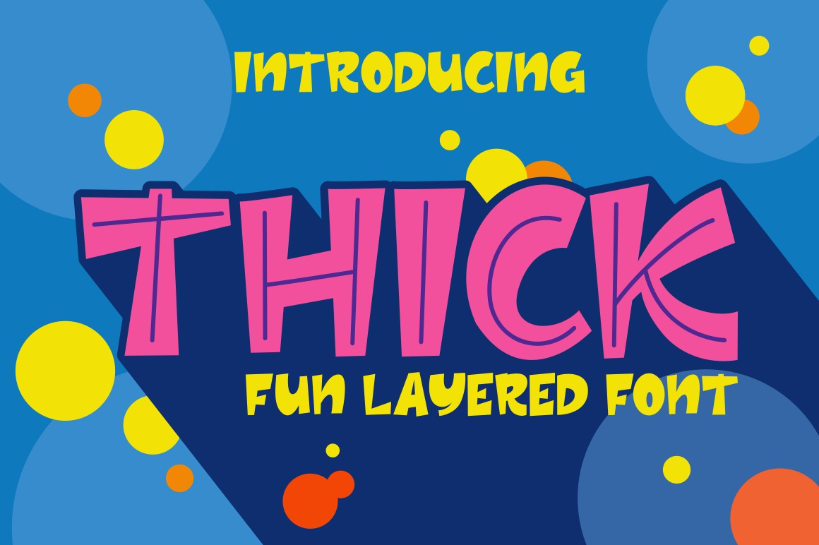 Thick Layered Font Fonts Creative Market