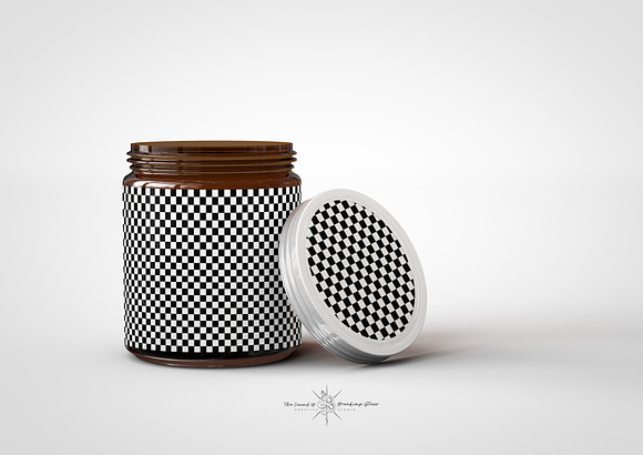 Download Amber Cosmetics Jar Box Mock Up Creative Photoshop Templates Creative Market